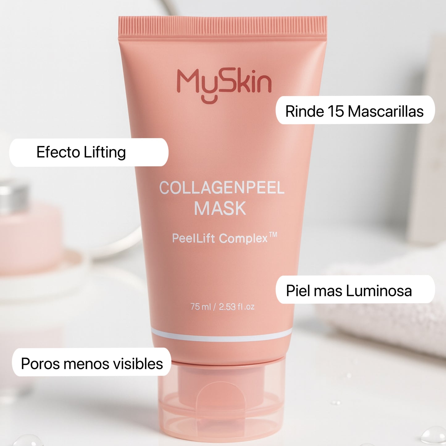 Combo Mascarillas: Collagen peel Mask + 4 Black Mask